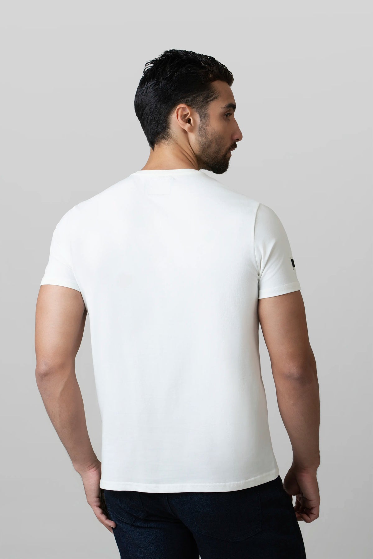 CAMISETA PREMIUM MANGA CORTA COLOR IVORY