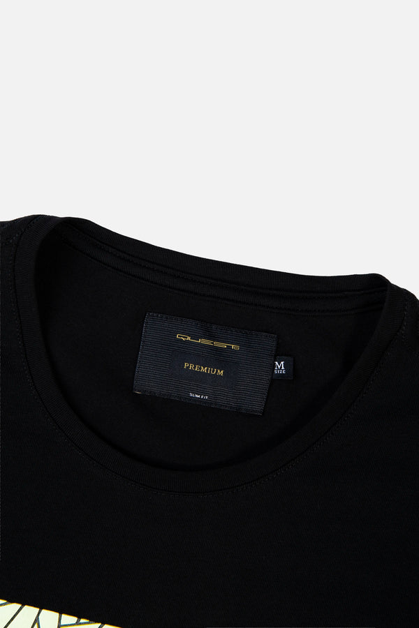 CAMISETA PREMIUM MANGA CORTA COLOR NEGRO