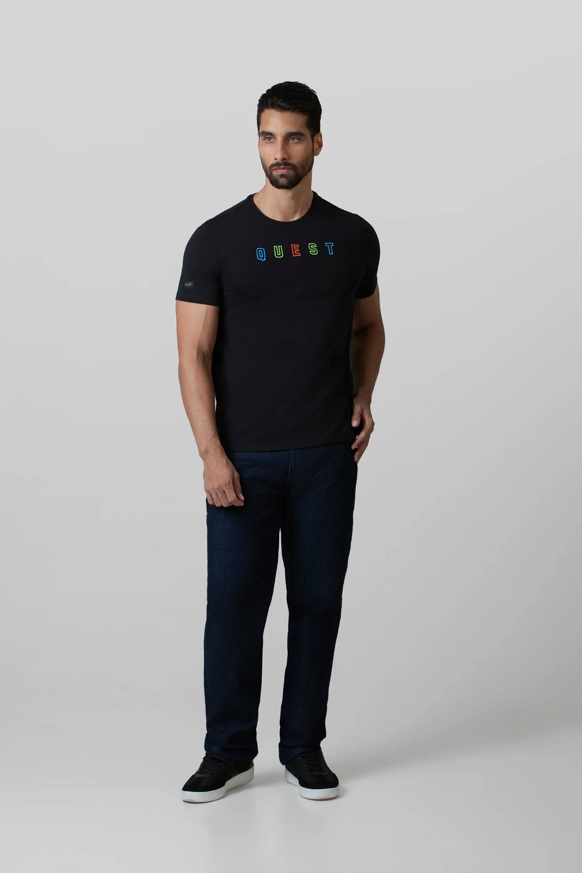 CAMISETA PREMIUM MANGA CORTA COLOR NEGRO