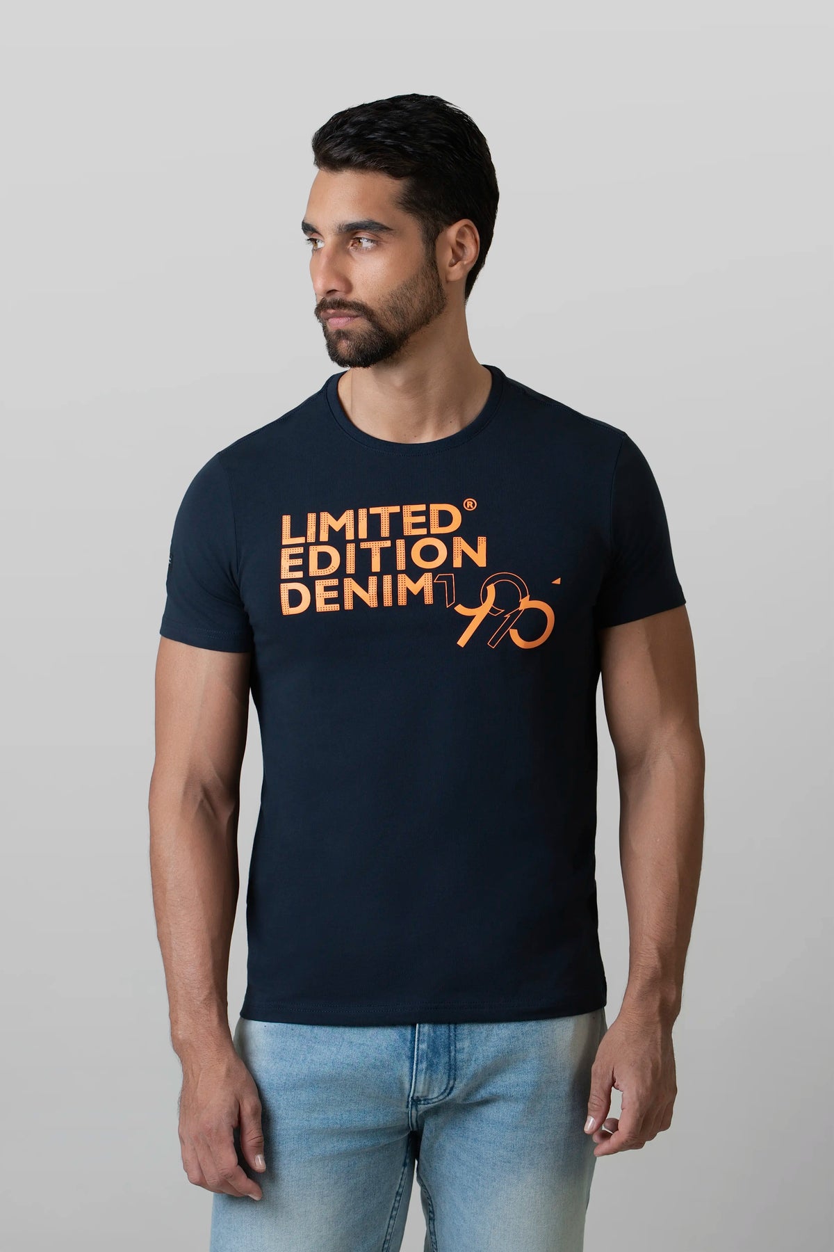 CAMISETA PREMIUM MANGA CORTA COLOR AZUL OSCURO