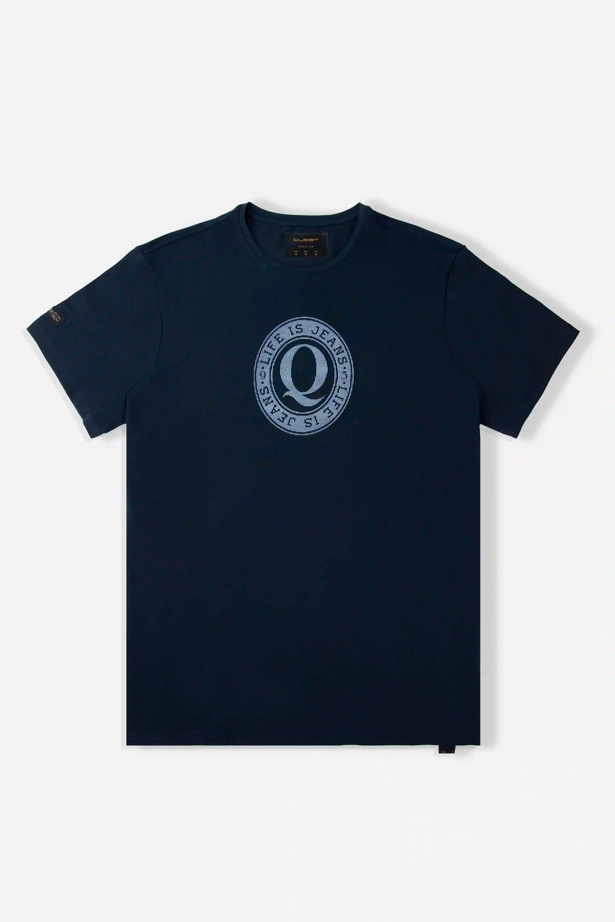CAMISETA PREMIUM MANGA CORTA COLOR AZUL OSCURO