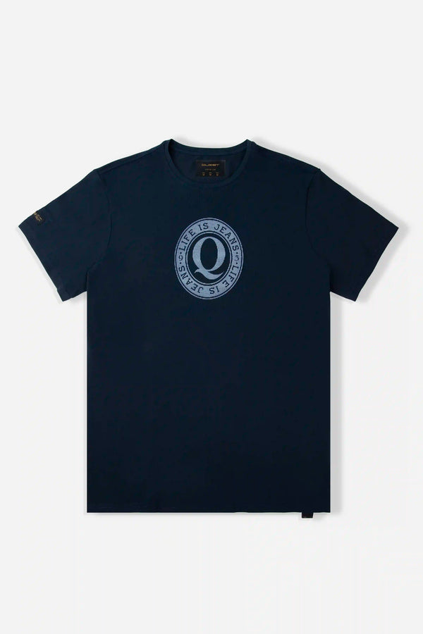 CAMISETA PREMIUM MANGA CORTA COLOR AZUL OSCURO
