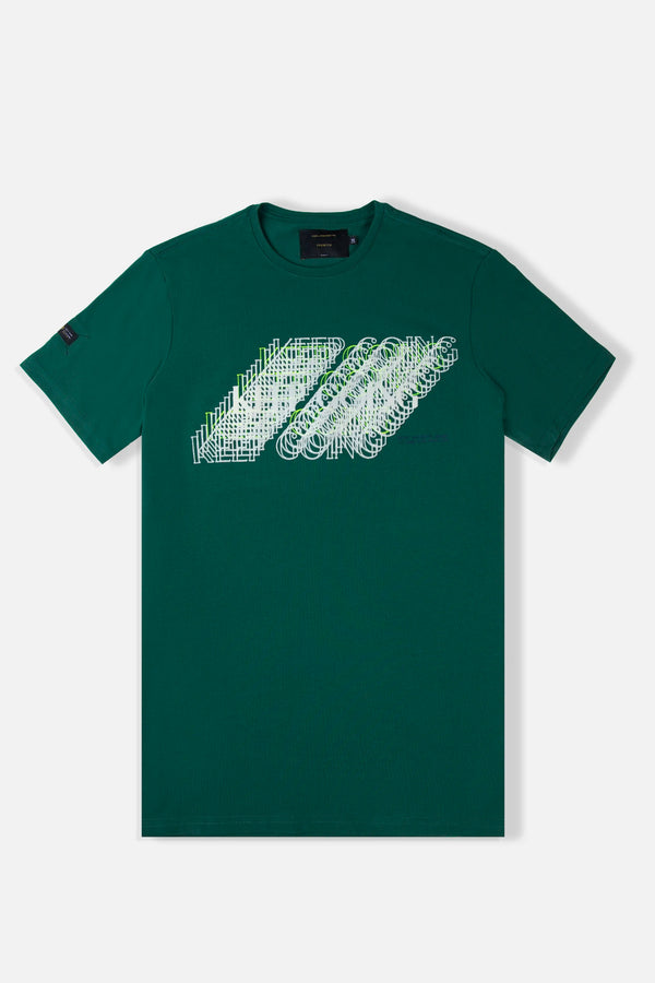 CAMISETA PREMIUM MANGA CORTA COLOR VERDE PRADERA