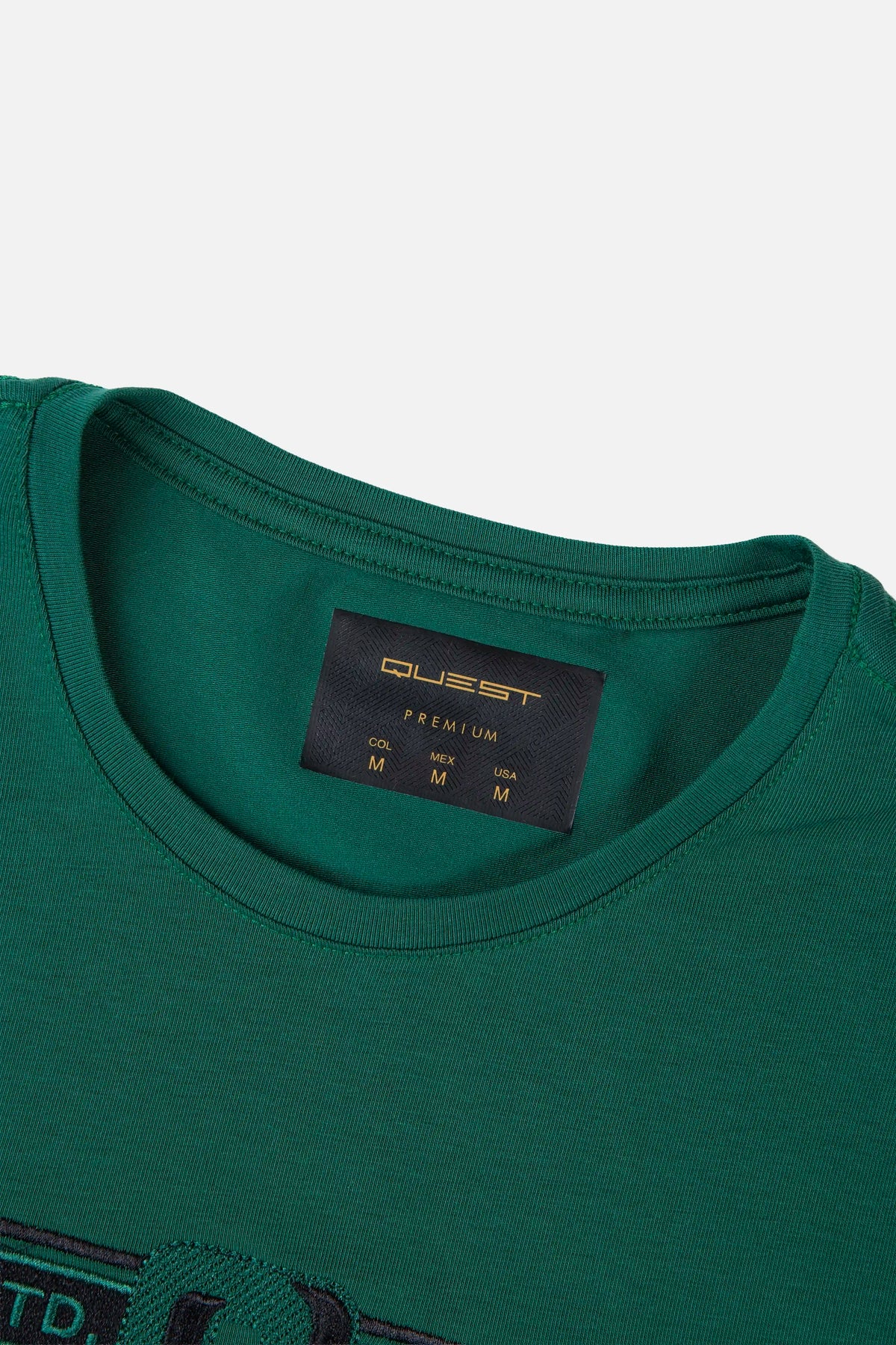 CAMISETA PREMIUM MANGA CORTA COLOR VERDE PRADERA