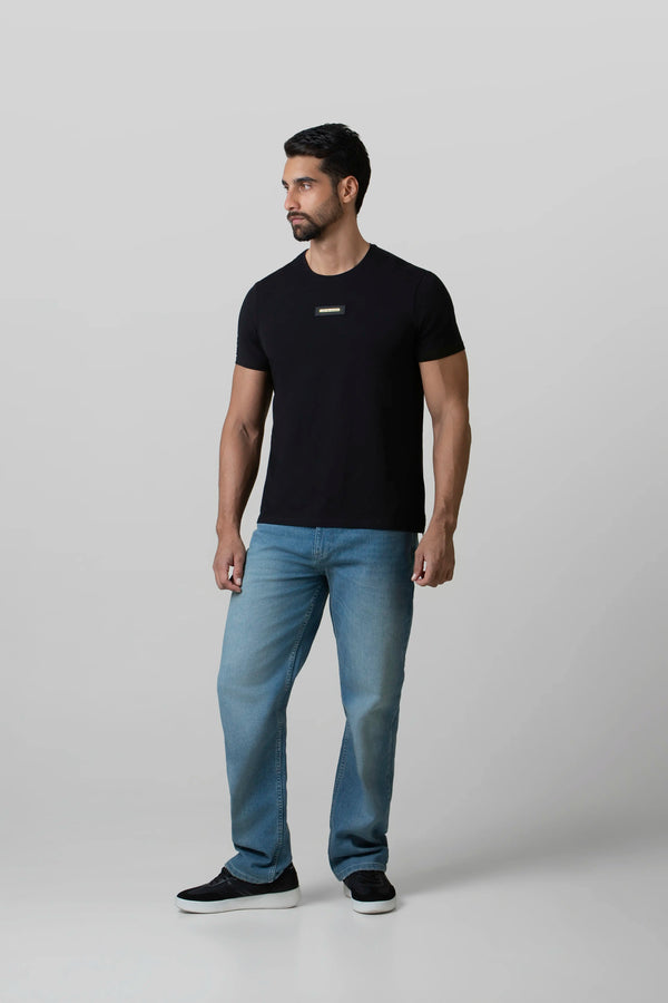 CAMISETA PREMIUM MANGA CORTA COLOR NEGRO
