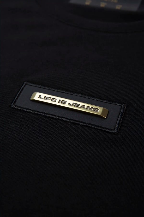 CAMISETA PREMIUM MANGA CORTA COLOR NEGRO