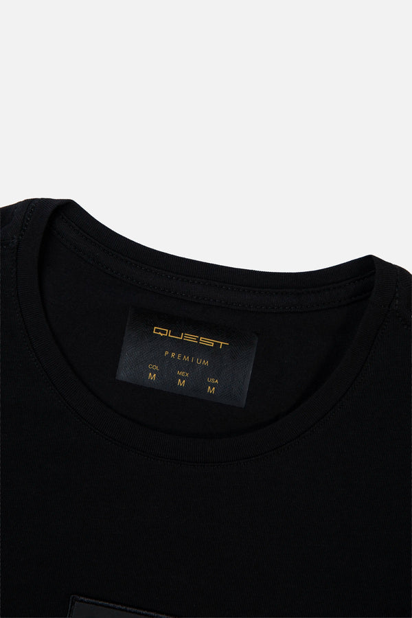 CAMISETA PREMIUM MANGA CORTA COLOR NEGRO