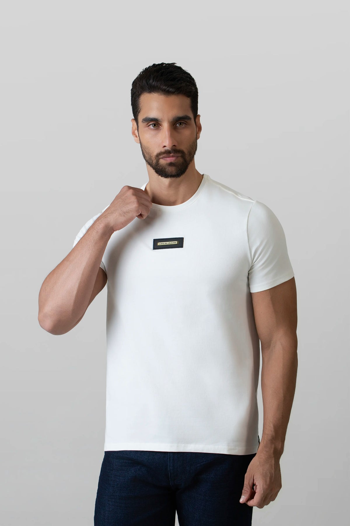 CAMISETA PREMIUM MANGA CORTA COLOR IVORY