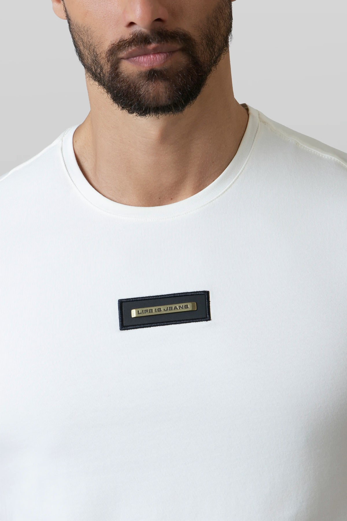 CAMISETA PREMIUM MANGA CORTA COLOR IVORY