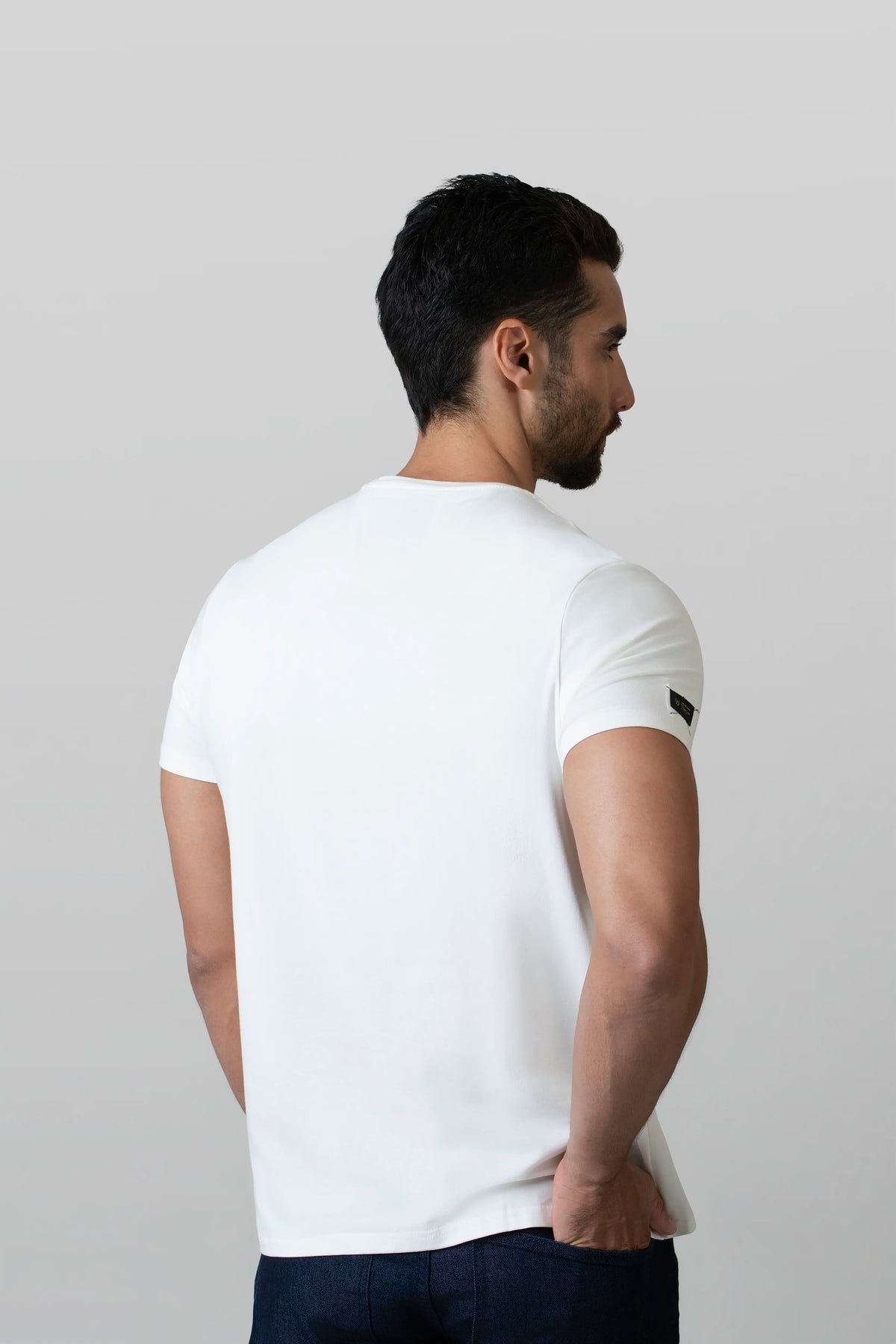 CAMISETA PREMIUM MANGA CORTA COLOR IVORY
