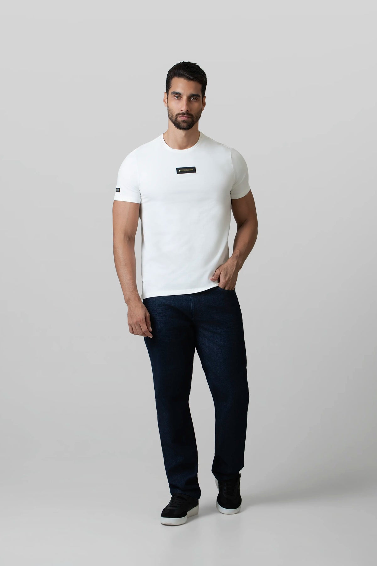 CAMISETA PREMIUM MANGA CORTA COLOR IVORY