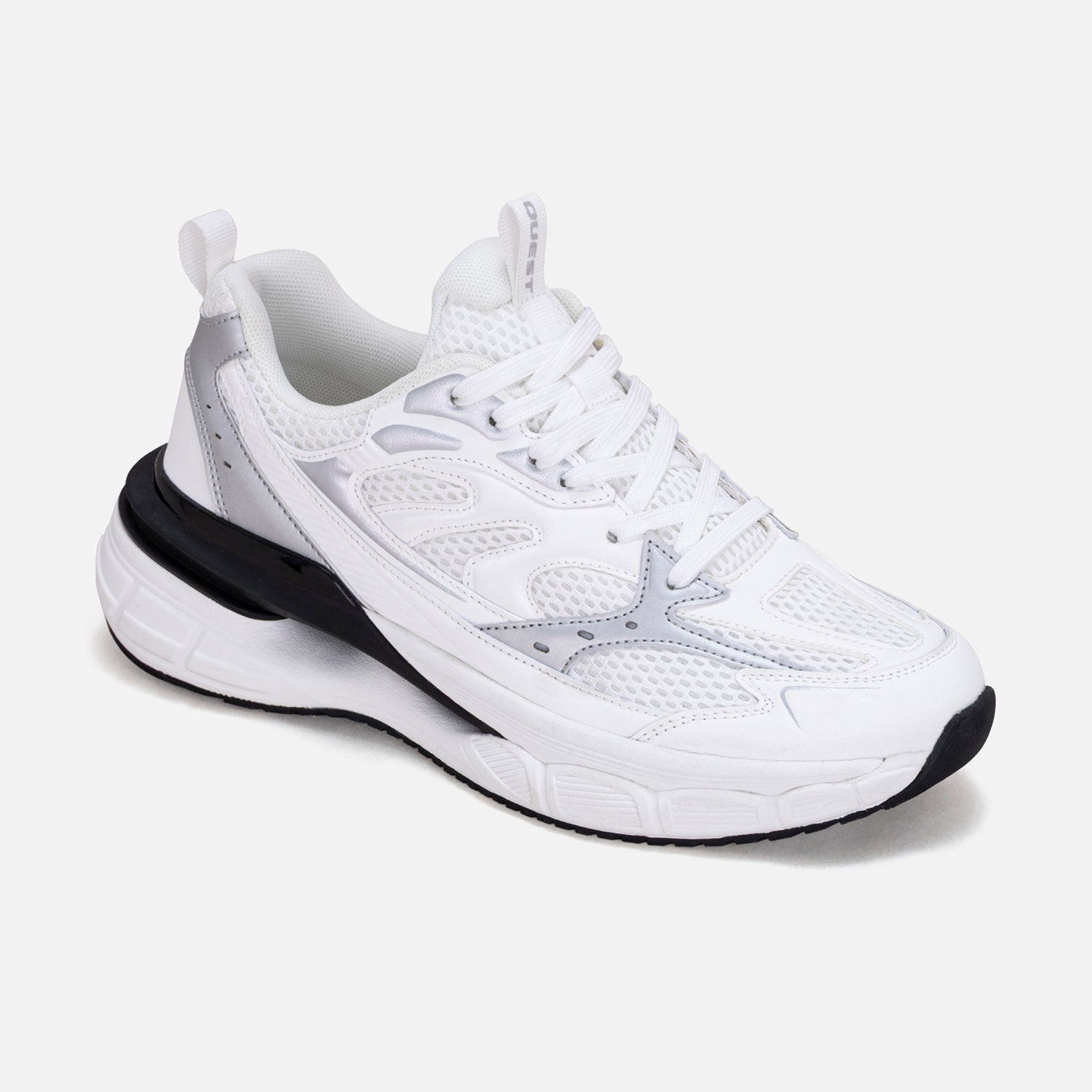 ZAPATOS DEPORTIVO COLOR BLANCO -PLATA