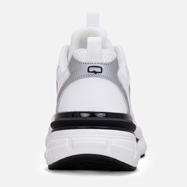 ZAPATOS DEPORTIVO COLOR BLANCO -PLATA