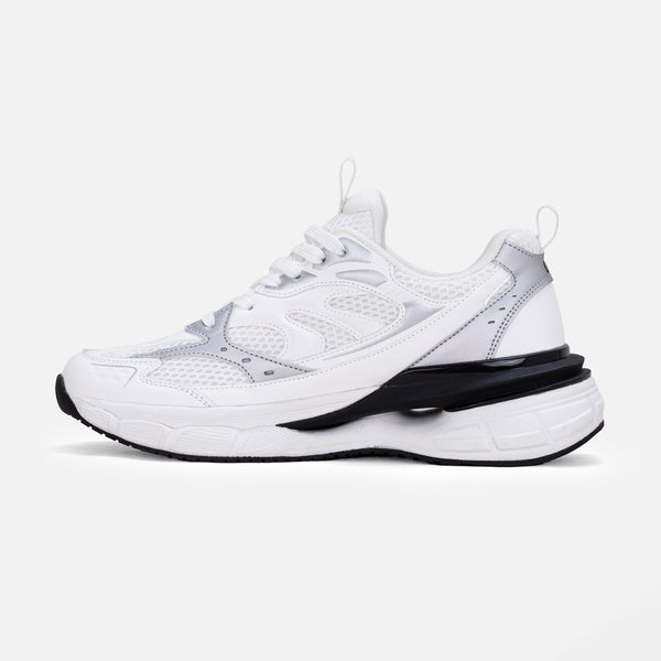 ZAPATOS DEPORTIVO COLOR BLANCO -PLATA