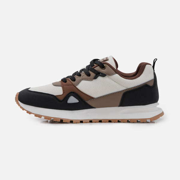 ZAPATOS CASUAL COLOR CAFE-NEGRO