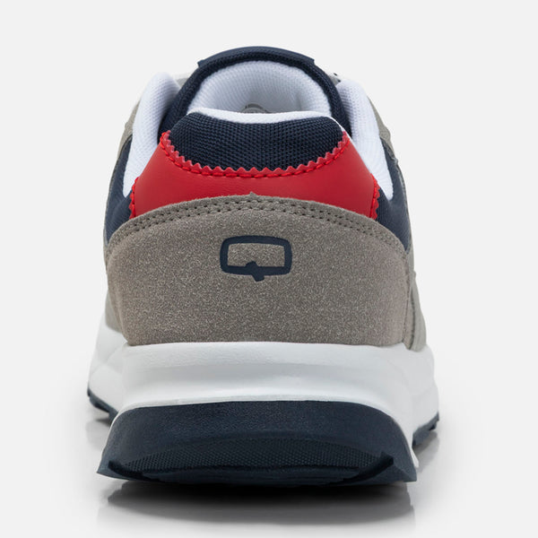 ZAPATOS CASUAL COLOR GRIS JASPE-AZUL OSCURO