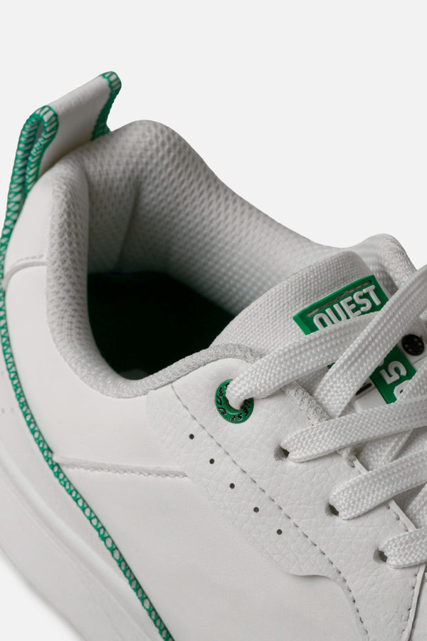 ZAPATOS TENIS COLOR BLANCO - VERDE