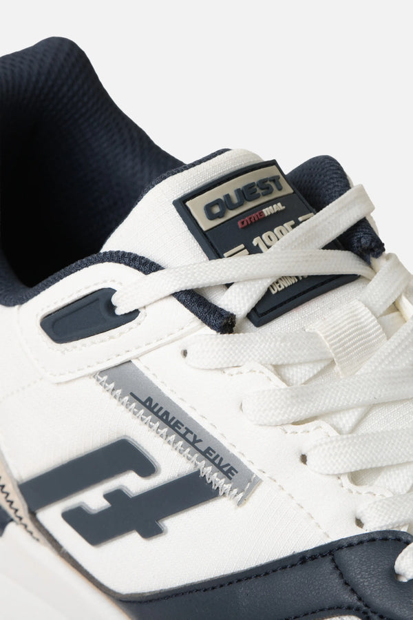 ZAPATOS CASUAL COLOR BLANCO-AZUL OSCURO