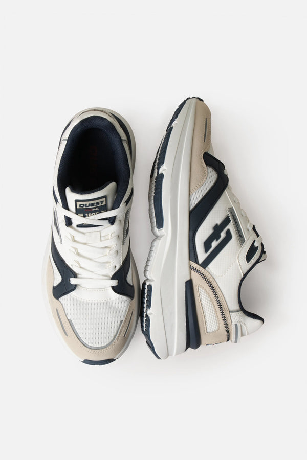 ZAPATOS CASUAL COLOR BLANCO-AZUL OSCURO