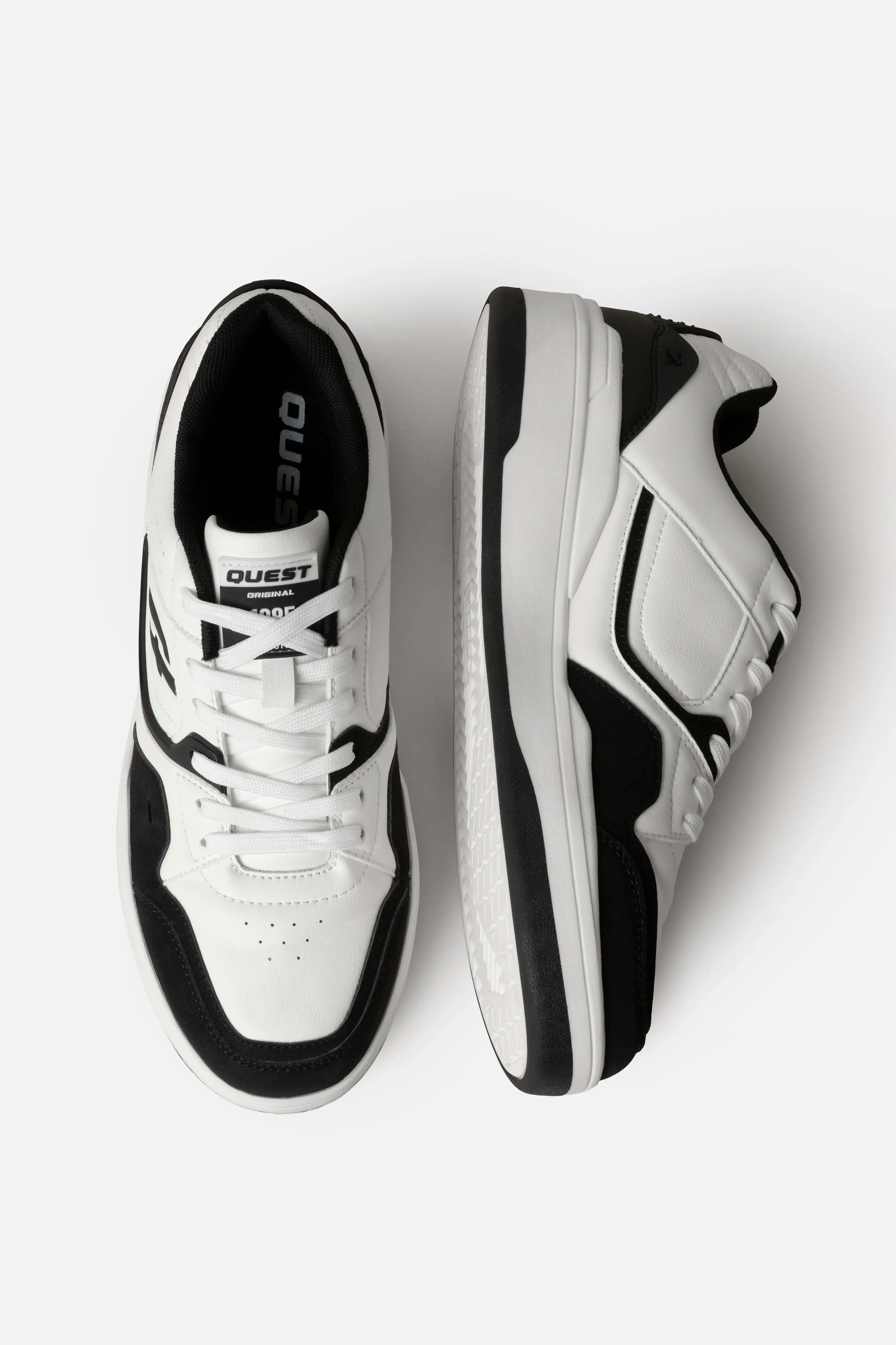 ZAPATOS CASUAL COLOR NEGRO - BLANCO