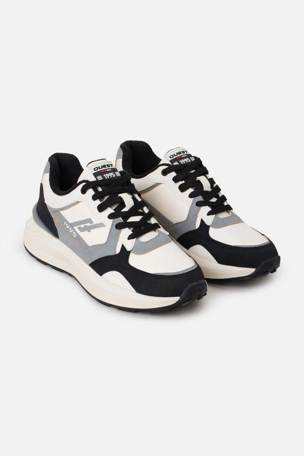 ZAPATOS CASUAL COLOR NEGRO-BLANCO