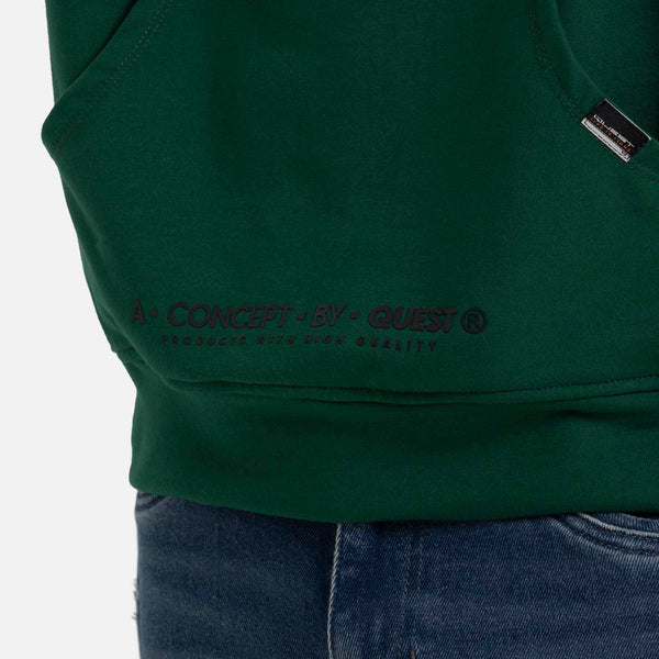 BUZO CERRADO COLOR VERDE PRADERA