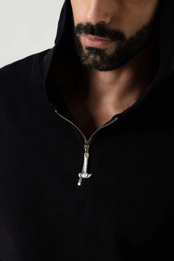 BUZO CERRADO COLOR NEGRO