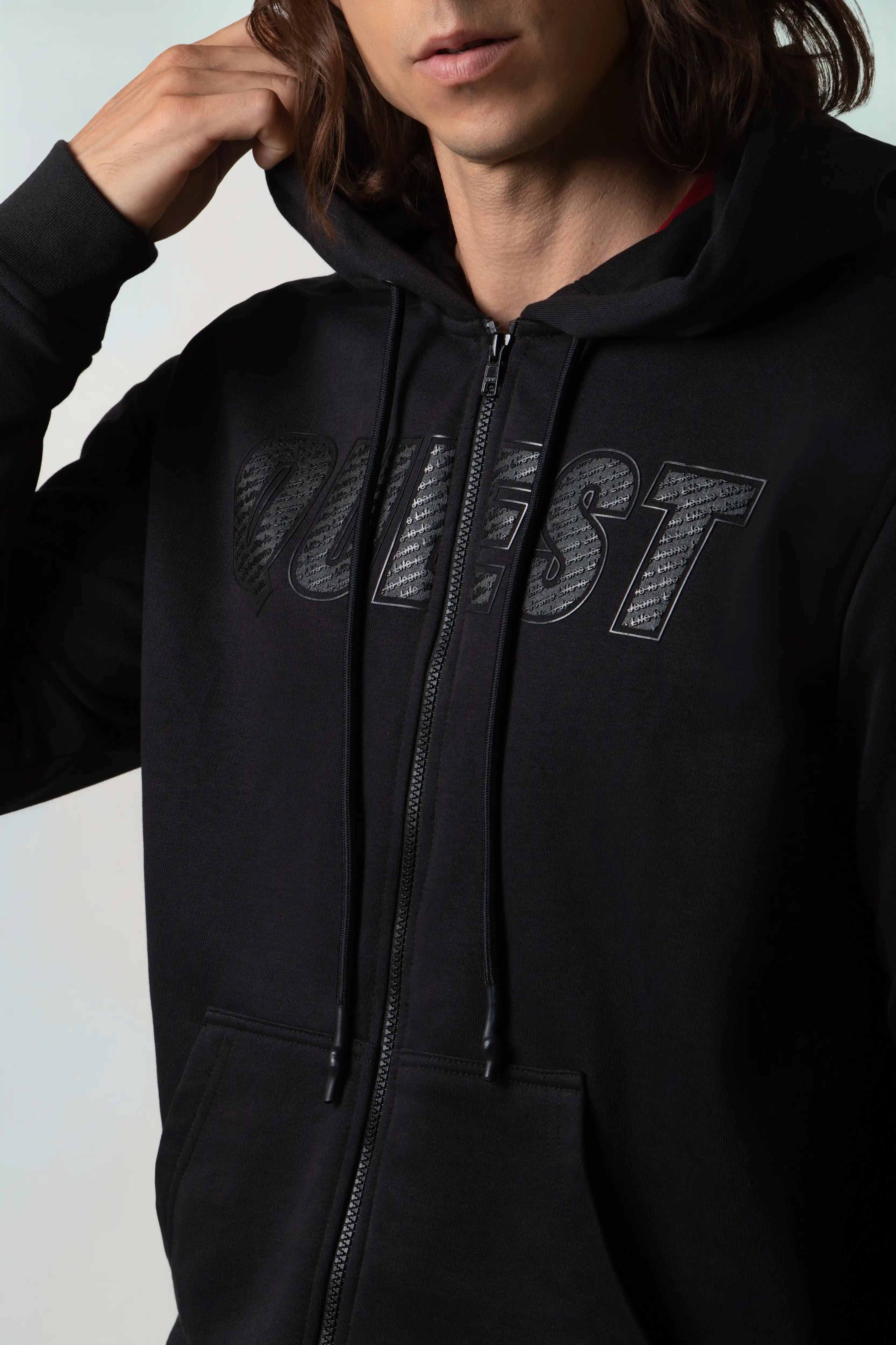 BUZO ABIERTO COLOR NEGRO