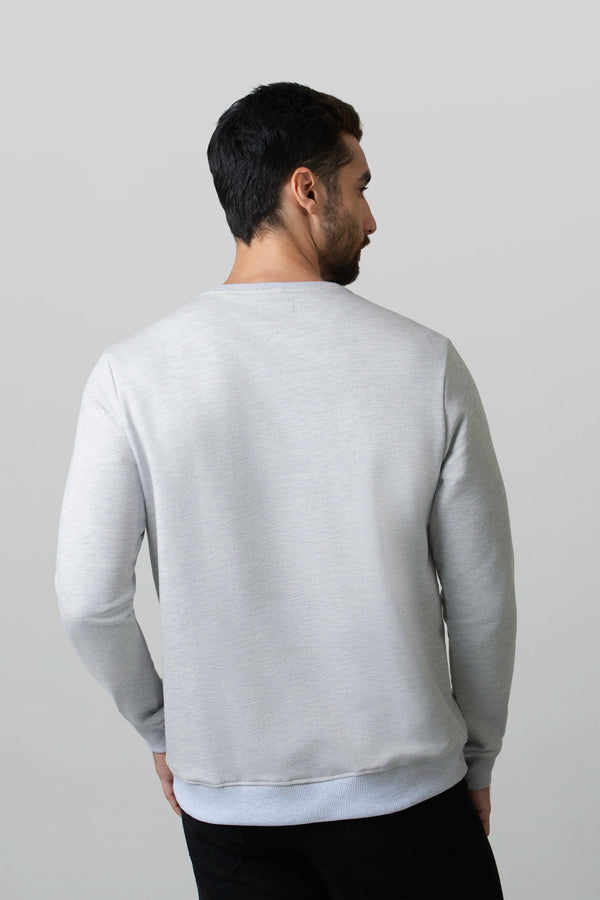 BUZO CERRADO COLOR GRIS JASPE CLARO