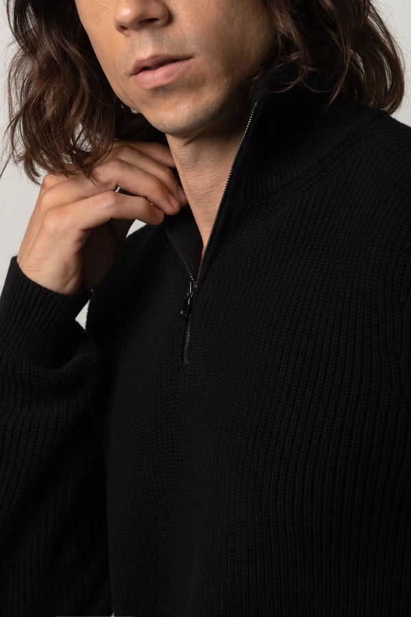 SWEATER CERRADO COLOR NEGRO