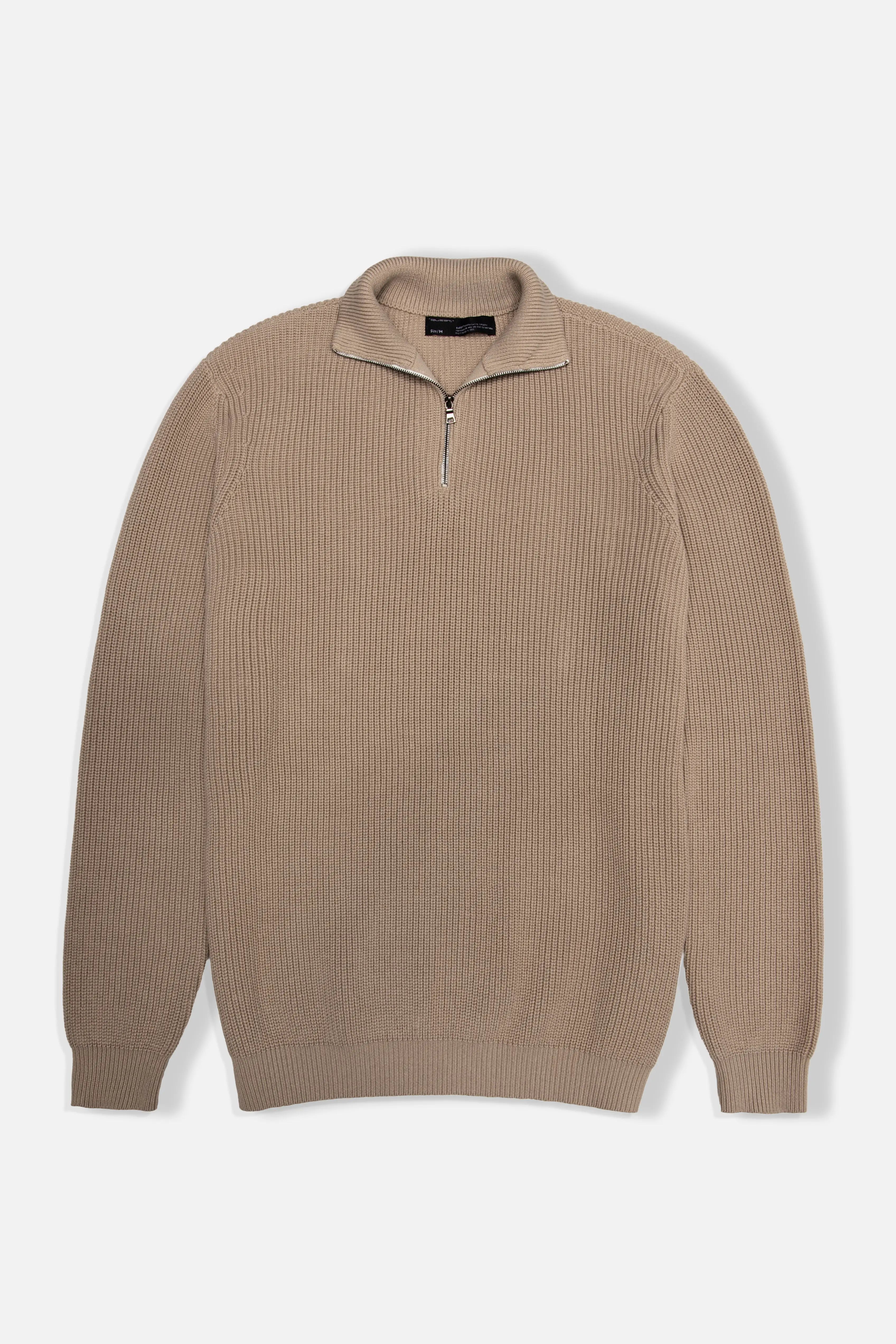 SWEATER CERRADO COLOR TAUPE