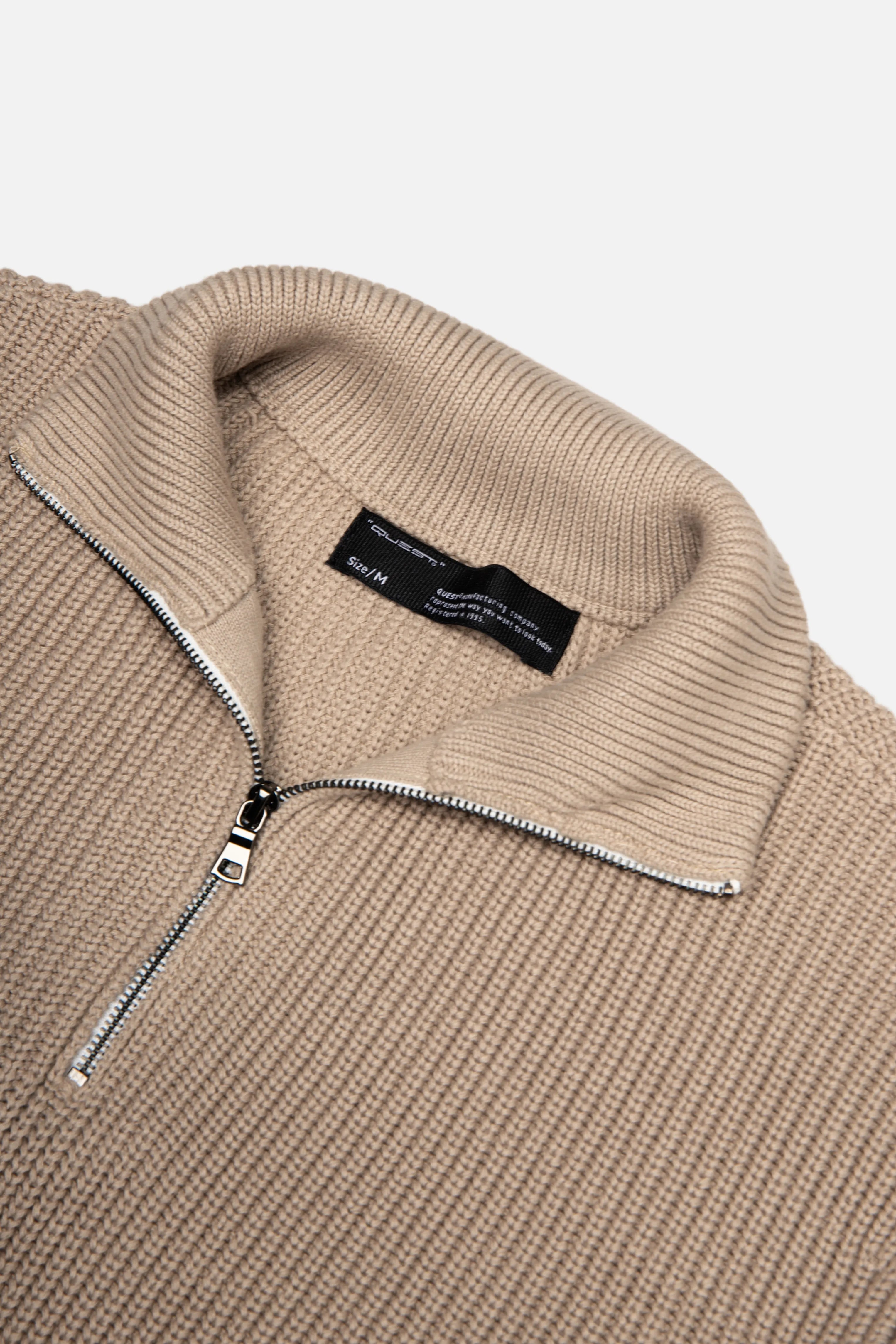SWEATER CERRADO COLOR TAUPE