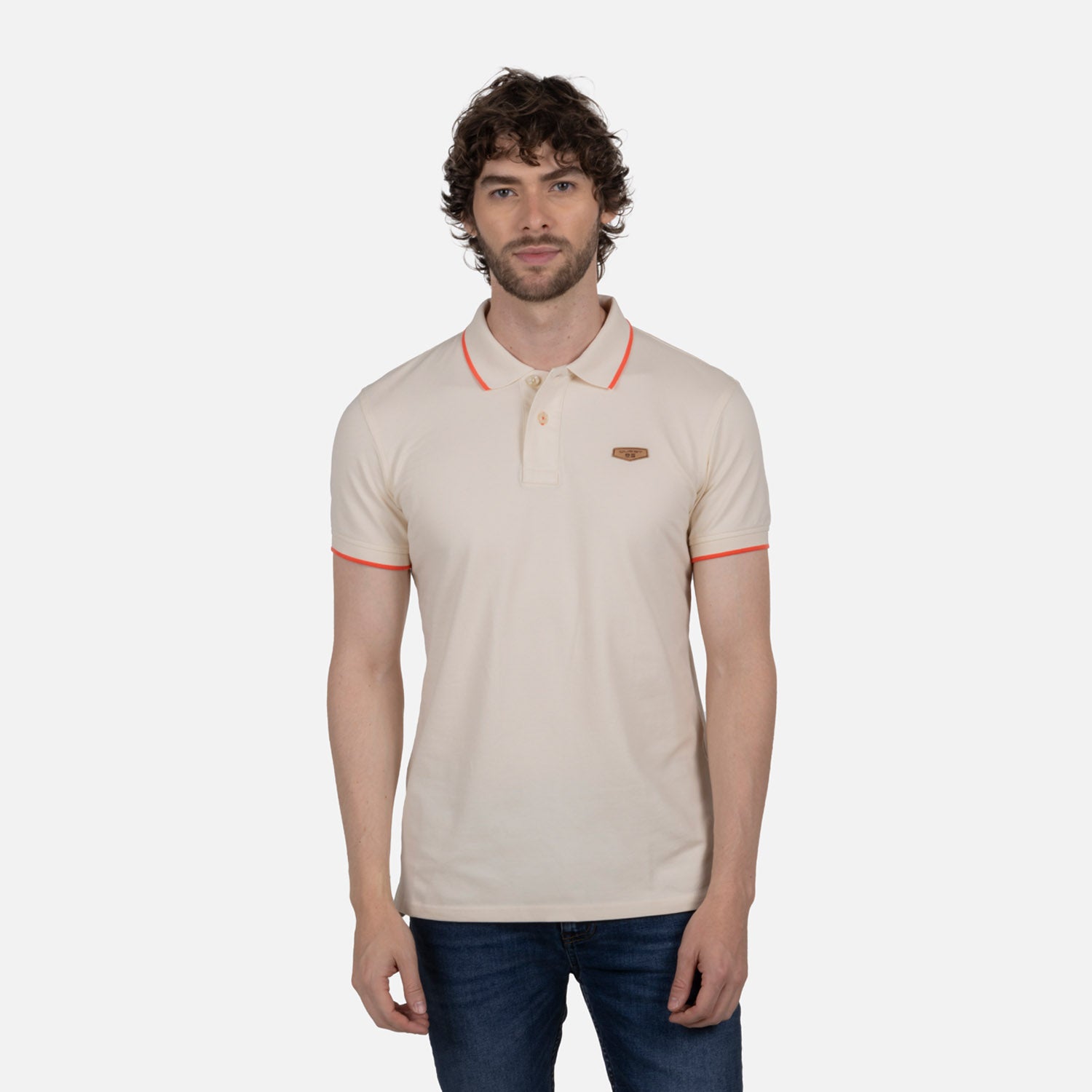 POLO TIPPING COLOR IVORY MARFIL-MELON