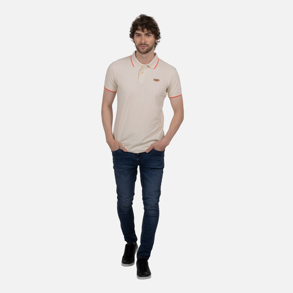 POLO TIPPING COLOR IVORY MARFIL-MELON