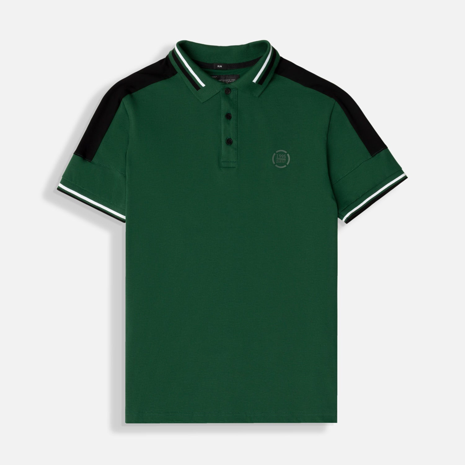 POLO MANGA CORTA COLOR VERDE PRADERA
