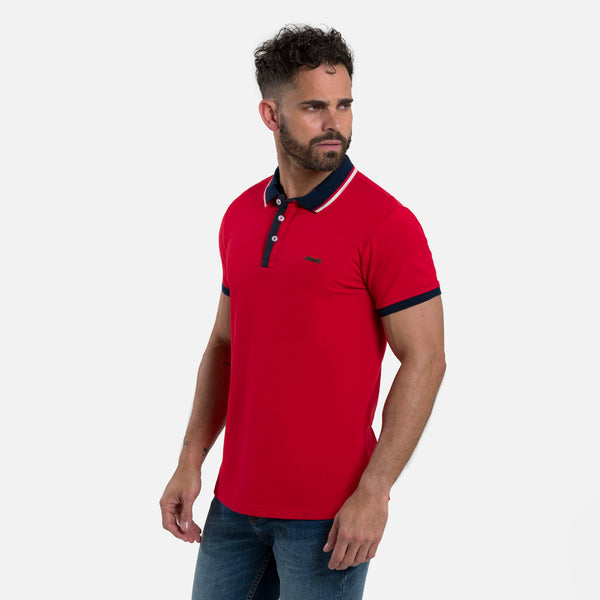 POLO MANGA CORTA COLOR ROJO