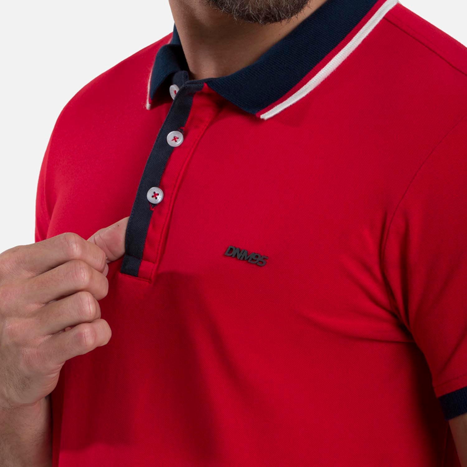 POLO MANGA CORTA COLOR ROJO
