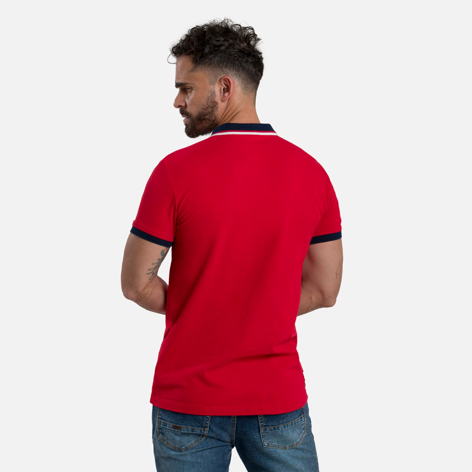 POLO MANGA CORTA COLOR ROJO