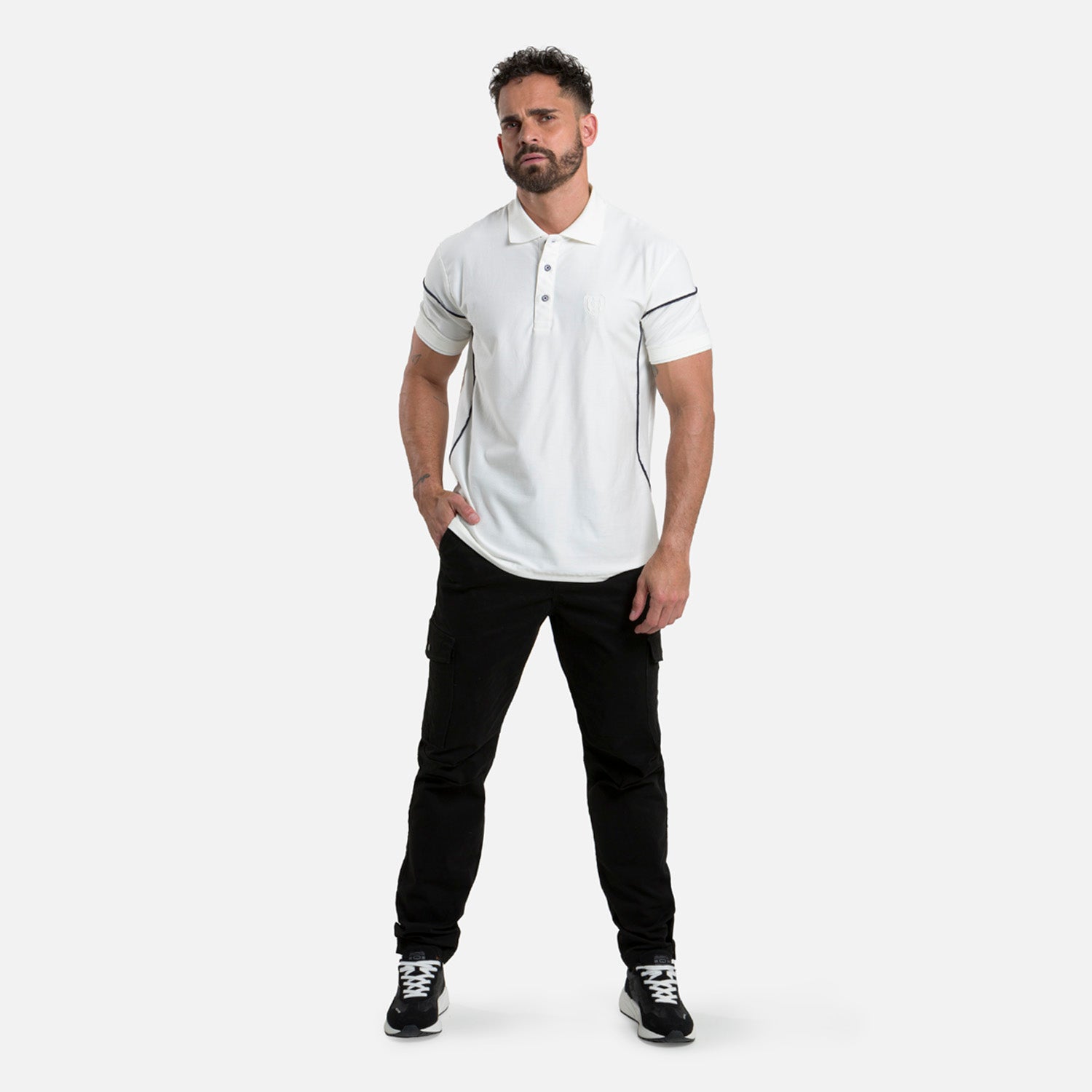 POLO MANGA CORTA COLOR IVORY