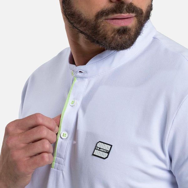 POLO MANGA CORTA COLOR BLANCO BLANCO