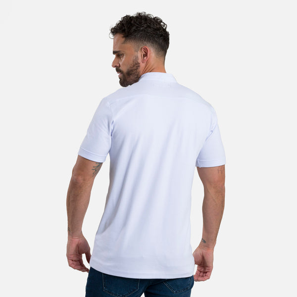 POLO MANGA CORTA COLOR BLANCO BLANCO