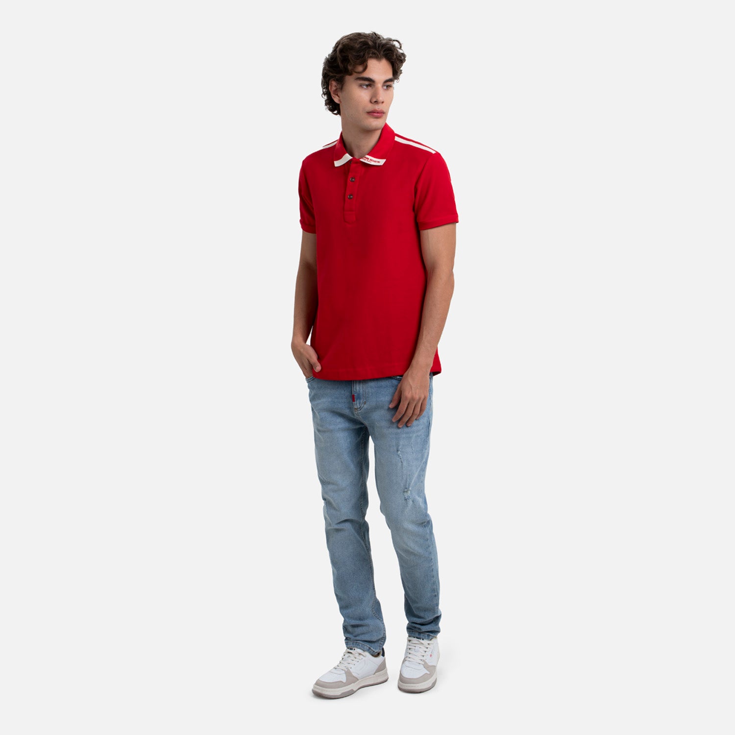 POLO MANGA CORTA COLOR ROJO