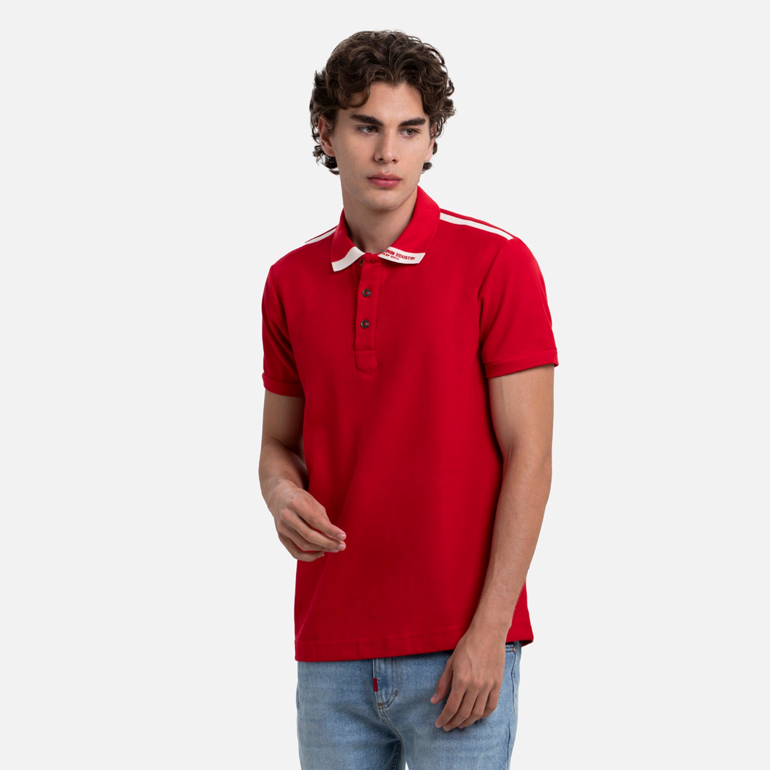 POLO MANGA CORTA COLOR ROJO