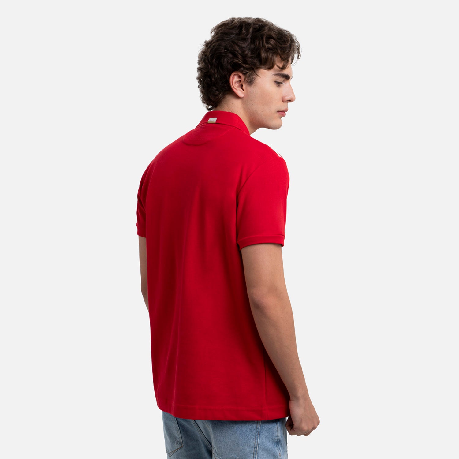 POLO MANGA CORTA COLOR ROJO