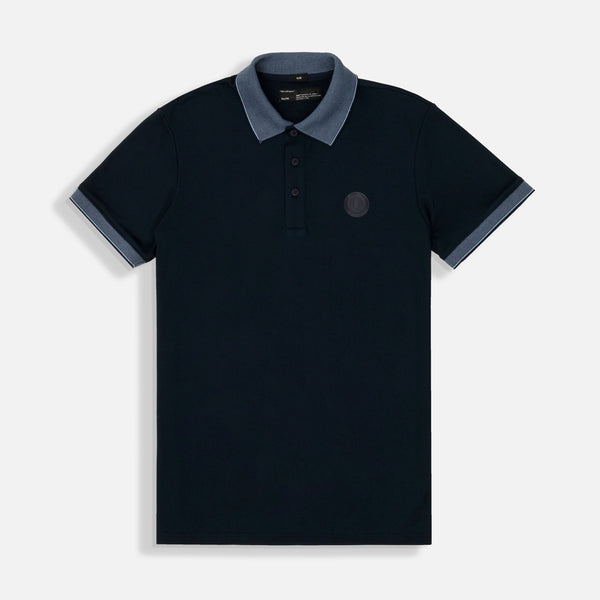 POLO MANGA CORTA COLOR AZUL OSCURO