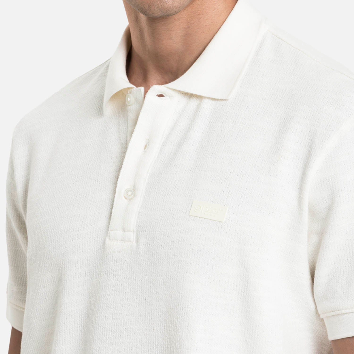 POLO MANGA CORTA COLOR IVORY