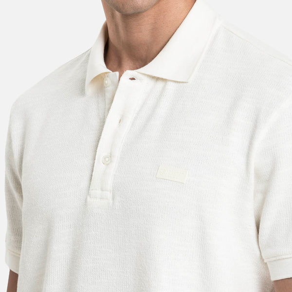 POLO MANGA CORTA COLOR IVORY