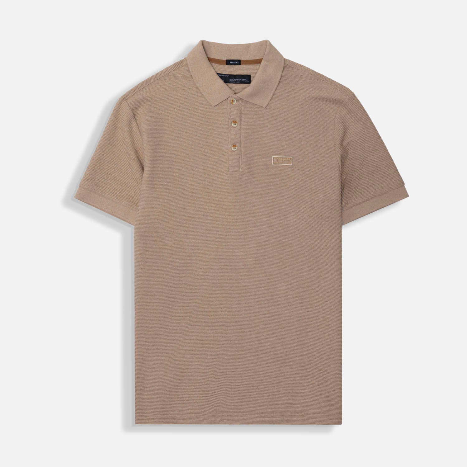 POLO MANGA CORTA COLOR CAMEL