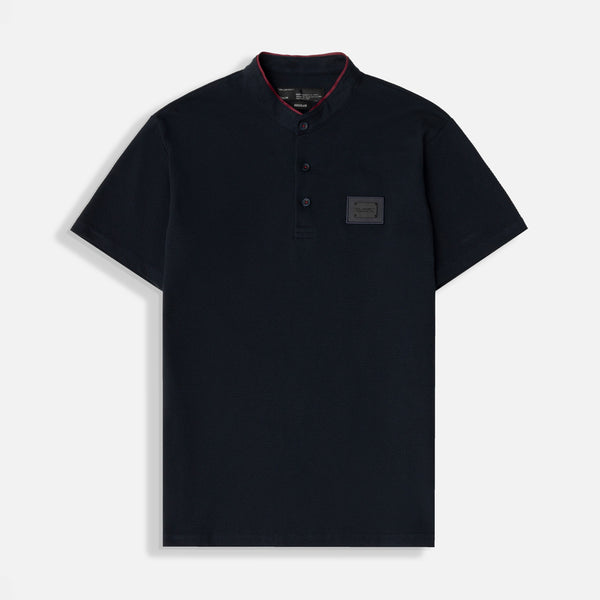 POLO MANGA CORTA COLOR AZUL OSCURO