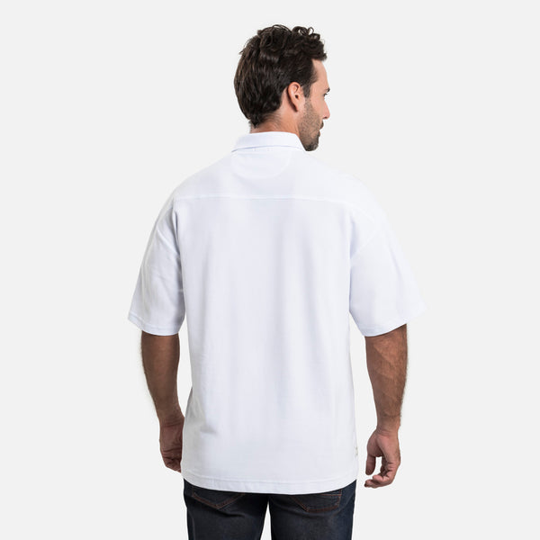 POLO MANGA LARGA COLOR BLANCO BLANCO